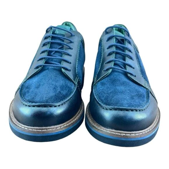 Galizio Torresi Braun  Men's  Shoes Derby blue Leather - Picture 2 of 11